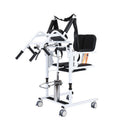 Fauteuil de transfert pliable hydraulique MKR avec toilettes et douche pour personnes âgées handicapées et rééducation.