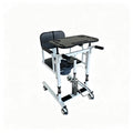Fauteuil de transfert pliable hydraulique MKR avec toilettes et douche pour personnes âgées handicapées et rééducation.