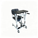 Fauteuil de transfert pliable hydraulique MKR avec toilettes et douche pour personnes âgées handicapées et rééducation.