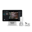 Scanner professionale per capelli e pelle, analizzatore intelligente del cuoio capelluto a 4 sonde per l'analisi dei capelli, 10-200 canali, qualità da salone