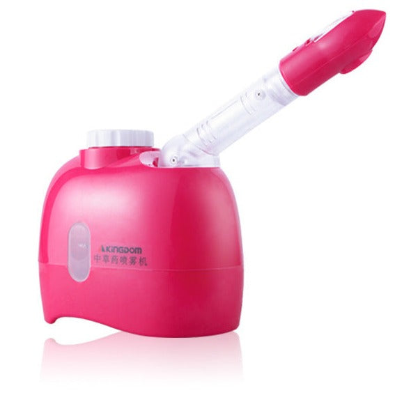 Red Steam Ozone Facial Steamer Face Sprayer Vaporizer Salon Kecantikan Salun Penjagaan Kulit Pemutihan Pemutihan Pengelupasan Exfoliating