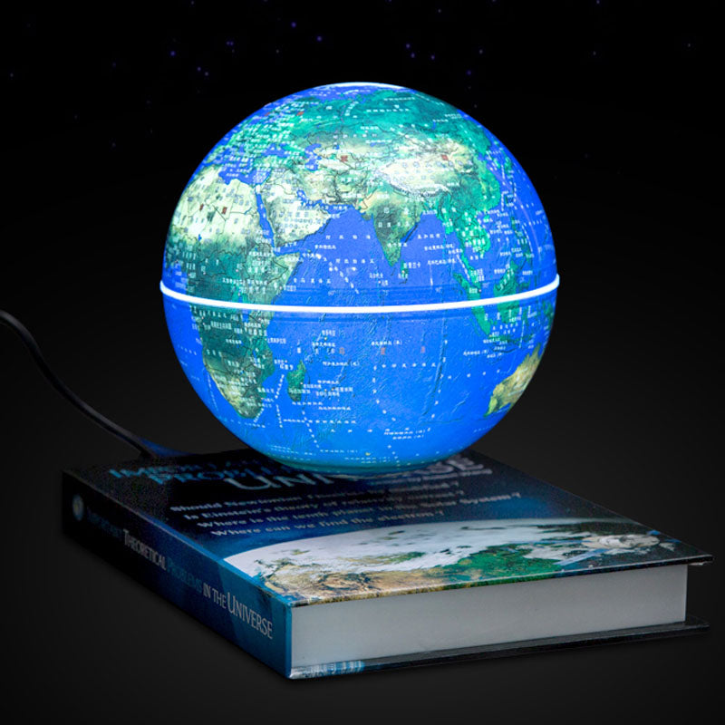 Yüksek Dereceli Kitap Elektronik Manyetik Levitasyonunun Yüzen Küre 6 Inç Dünya Haritası Anti Yerçekimi sihirli Doğum Günü Hediyesi Dekor Ev Ofis