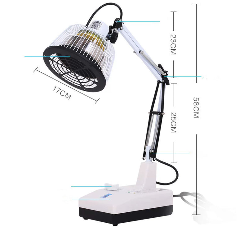 110V Desktop TDP Lampu Haba Mineral Inframerah Jauh TDP Lampu Pembakar Peranti Terapi Gelombang Elektromagnet