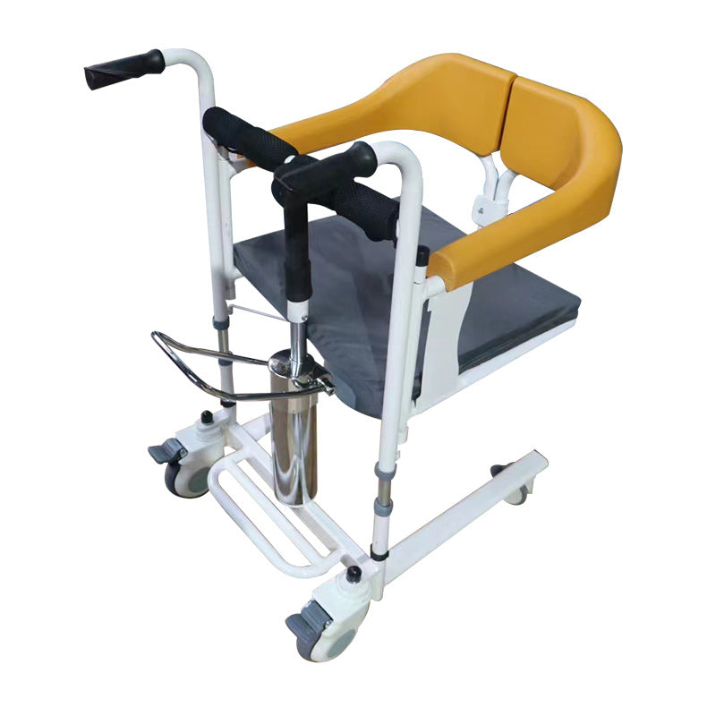 כיסא העברת טיפול ביתי מתכוונן לגובה עבור קשישים עם אי נוחות