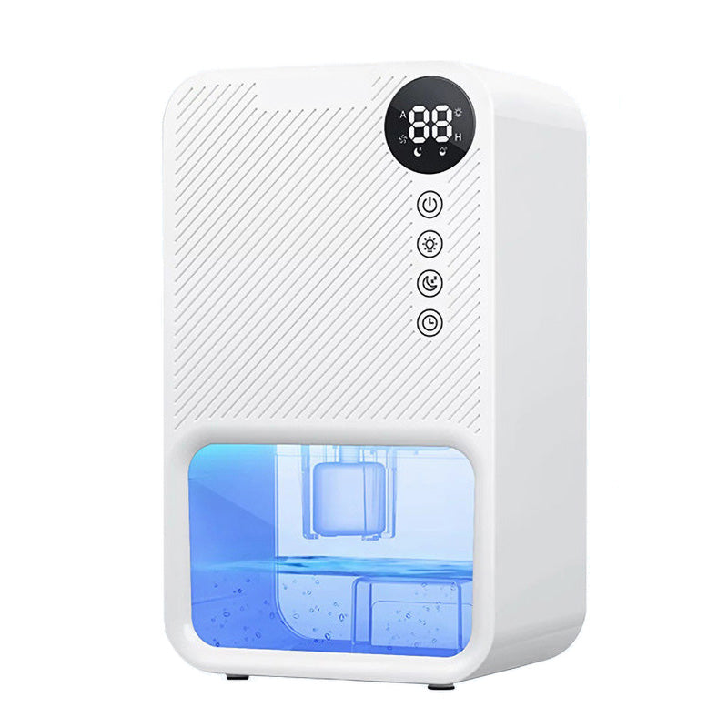 1100ML Large Capacity Dehumidifier Portable Moisture Absorbers Timing Colorful Light Quiet Air Dryer For Home Bedroom Bathroom