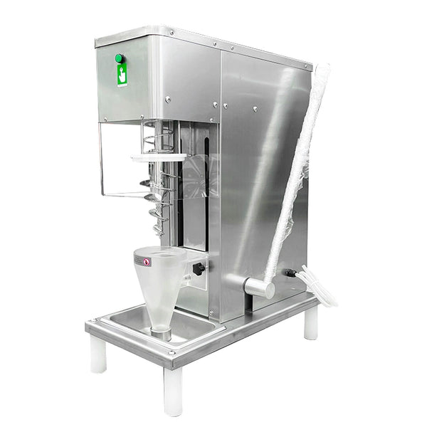 110V 220V Rostfritt stål Swirl Drill Yoghurt Real Fruits Ice Cream Mixer Mixer Frozen Fruit Swirl Drill Glassmaskin