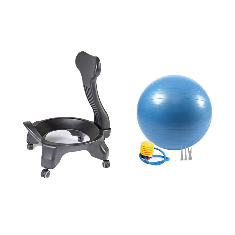 Bilanċ Yoga Ball Chair Bil-Roller, Home Splużjoni Seat Maternità Fitness Safe Soft Elastic