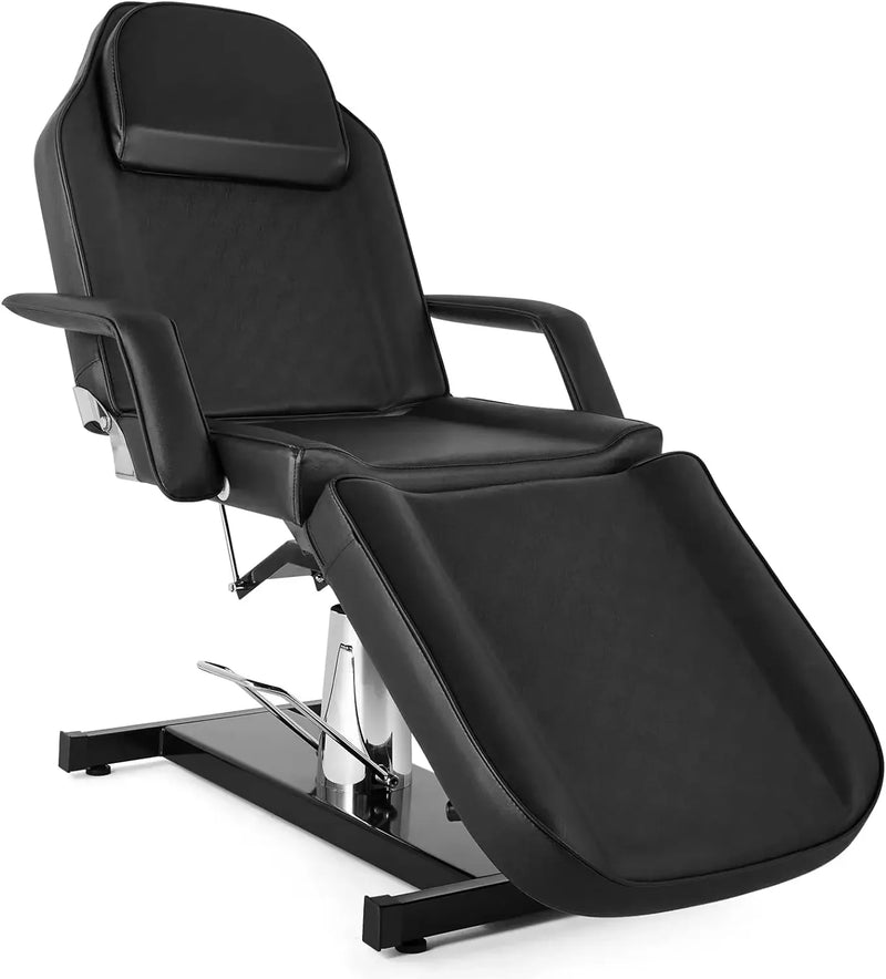 Hydraulische gezichtsbed-massagetafel, multifunctionele 3-delige tattoo-stoel Schoonheidsspecialistebed, verstelbare schoonheidssalon Spa E