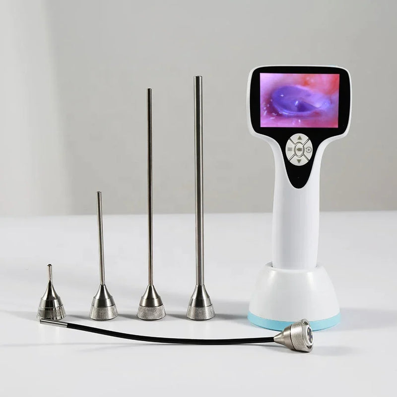 Set Otoskop Digital Video Endoskop Perubatan Wayarles dengan Kamera untuk Otoskop Telinga De Diagnostik