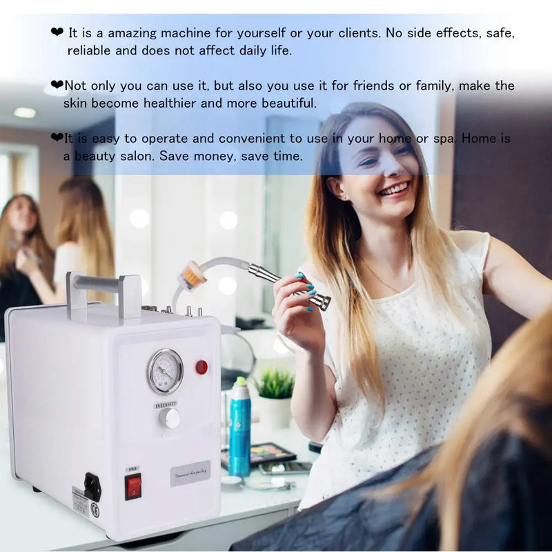 Professioneel Diamond Microdermabrasie Machine Schoonheidsmateriaal voor gezichtsschil Portable Spa Gezonde mooie huidaanscherping