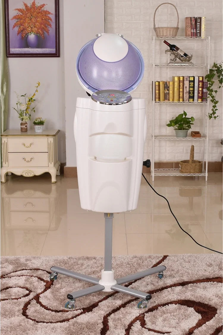 Professionell Frisörsalong Ozon Infraröd LED Micro Mist Hair Spa Steamer Machine