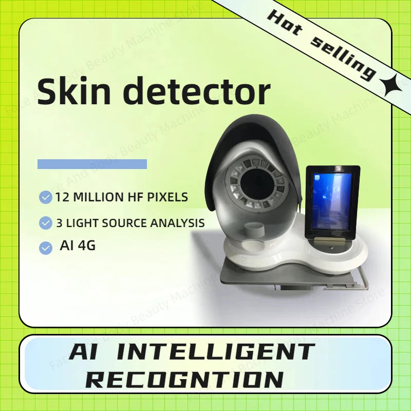 Professionell testrapport om 3D Skin Analyzer AI Facial Recognition Skin Analyzer High Definition Pixel Ansiktsdiagnossystem