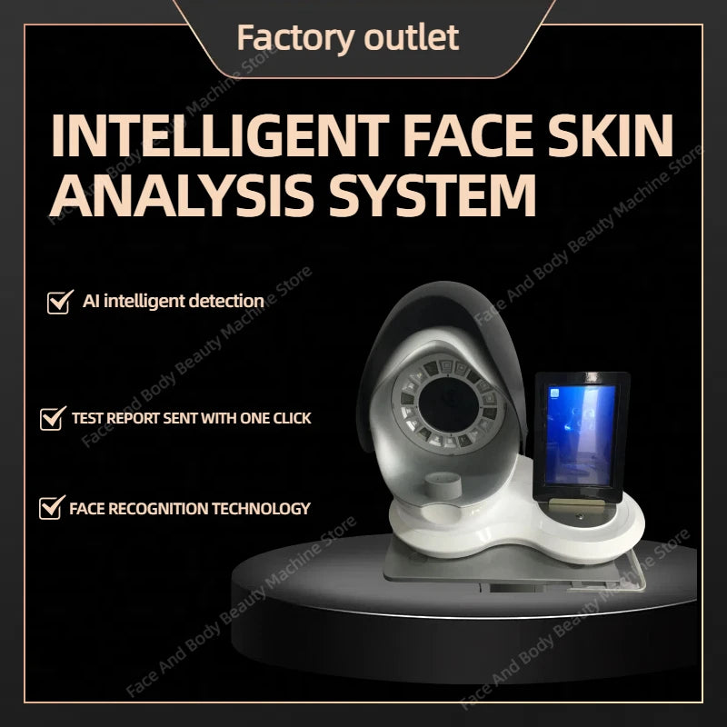 Professionell testrapport om 3D Skin Analyzer AI Facial Recognition Skin Analyzer High Definition Pixel Ansiktsdiagnossystem