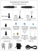 جهاز كول بلازما 12 في 1 للعناية بالبلازما الباردة والساخنة لعلاج حب الشباب، والعناية بفروة الرأس، وإزالة التجاعيد، وتقليل الندبات، وتجديد البشرة، مع 12 طرفًا قابلًا للاستبدال وشاشة تعمل باللمس مقاس 15 بوصة