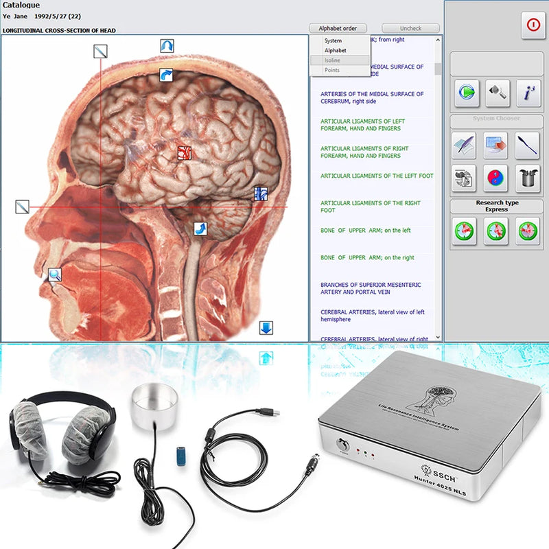 Suyzeko Viżwalizzazzjoni Metatron GR Hunter 4025 NLS Full Body Scanner Machine Metapathia GR Bioresonance Apparat analizzatur tas-saħħa