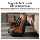 Masajeador de rodillos para pie eléctrico, amasador con calor, masaje de piernas y pantorrillas, presión de aire envuelta, alivio del dolor de fatiga, masaje de envoltura completa