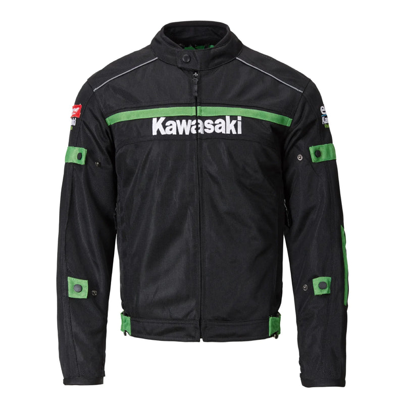 Frühling Herbst Sommer Kawasaki Offroad-Motorrad-Renntrikot Anti-Fall-Kleidung Motorradzubehör Gefütterte Jacke