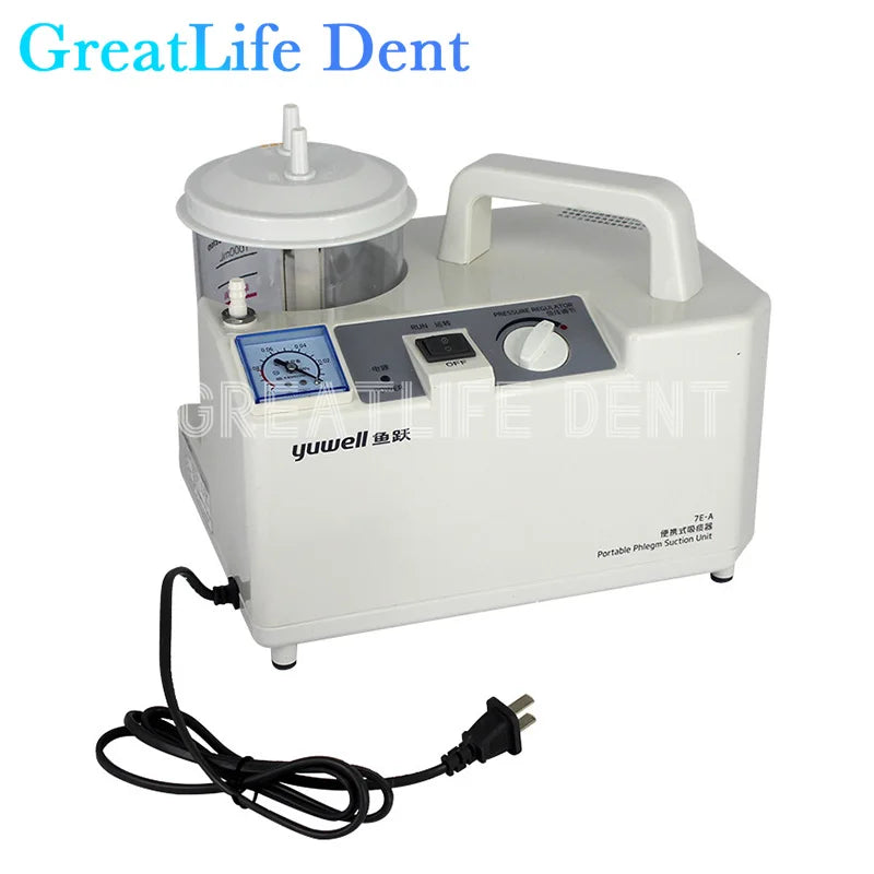 GreatLife Dent Yuwell 7E-A Медичний відсмоктувач мокротиння Стоматологічний відсмоктувач для домашньої стоматологічної клініки