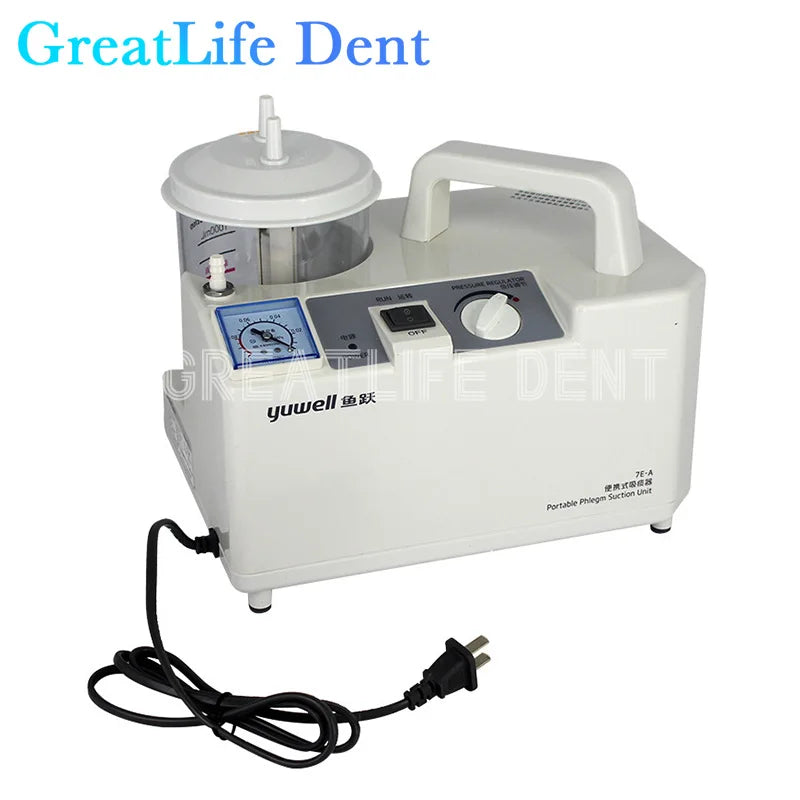 GreatLife Dent Yuwell 7E-A 의료용 가래 흡입 가정용 치과 진료소용 치과 흡입 흡입 기계