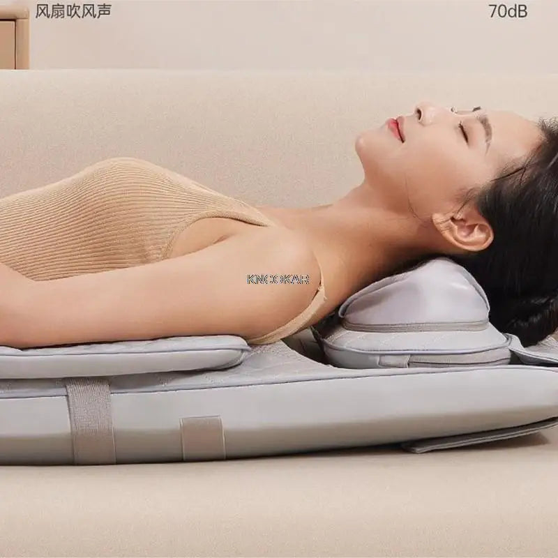 Оновіть електричне крісло для масажу всього тіла, шия, спина, поперек, масажна подушка, тепла, вібрація, розминання, масажна накладка для ніг, розслаблення сидіння