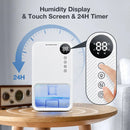 1100ML Large Capacity Dehumidifier Portable Moisture Absorbers Timing Colorful Light Quiet Air Dryer For Home Bedroom Bathroom