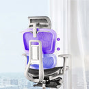 Silla ergonómica para computadora, silla giratoria, asiento de oficina, silla elevadora para juegos, 4D Alpha, con lumbares separados, malla transpirable