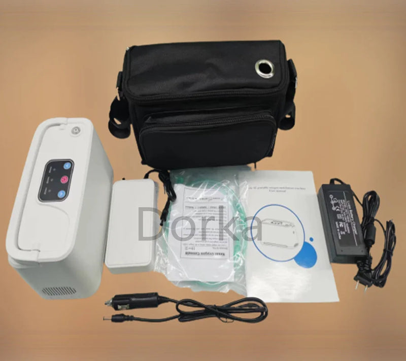 3L/mine Mini Portable Oxygen Concentrator with Battery for Home Travel ...