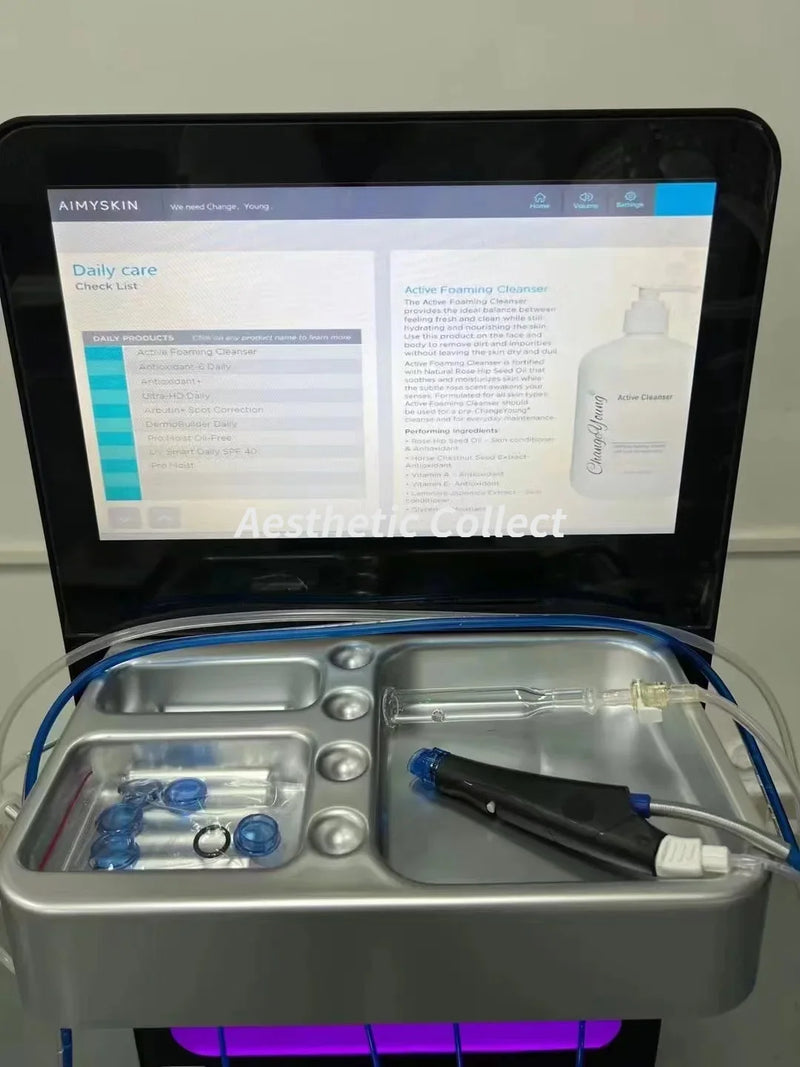 Neswest Professional H2O2 Hydro Aqua Peel Oxygan Jet Ansiktsbehandling Hydro Diamond Glow Micro dermabrassion Ansiktsmaskin