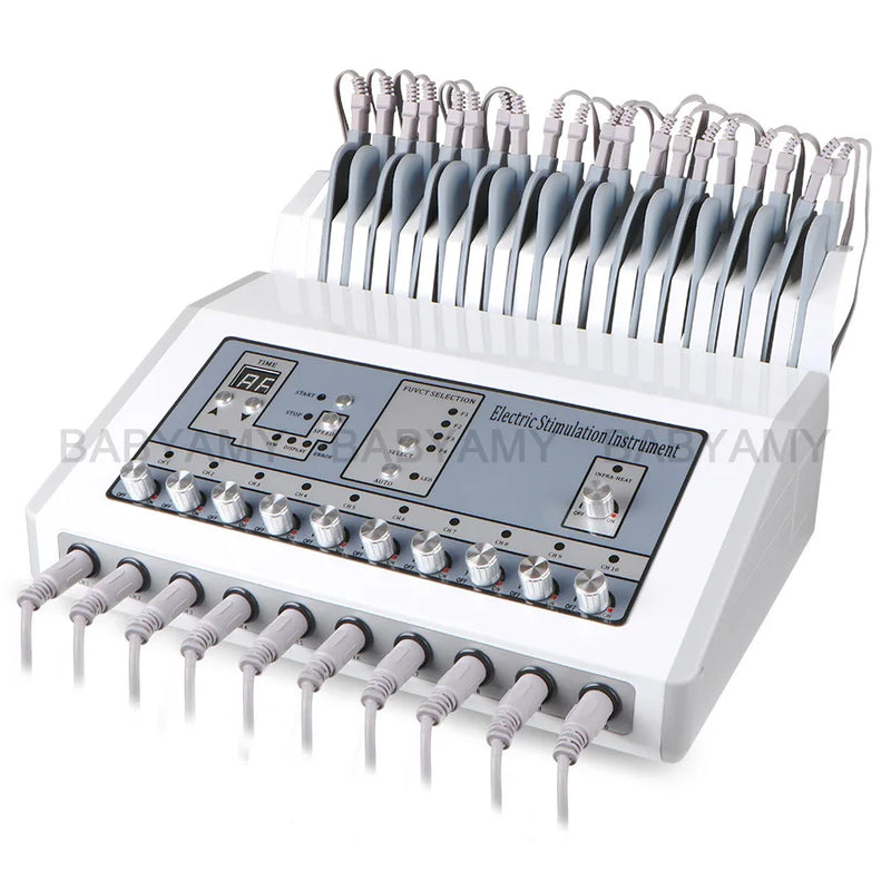10 szt./zestaw kabli połączeniowych elektrod do urządzenia do odchudzania S872, stymulatora mięśni EMS, elektrostymulacji fal rosyjskich