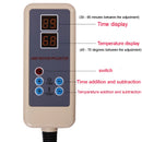 Bola pijat pemanas batu giok germanium listrik dengan ion negatif yang dapat dilipat, tikar pemanas turmalin alami FIR, bantal leher bagian belakang
