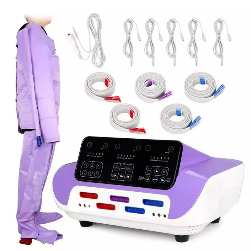 Máquina de drenaje linfático, masaje de aire, presoterapia, presoterapia, máquina de adelgazamiento