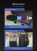 Máquina de soldadura láser portátil refrigerada por aire Máquina de soldadura láser de mano 1500w 2000w Máquina de corte por soldadura láser para metal de 3 mm