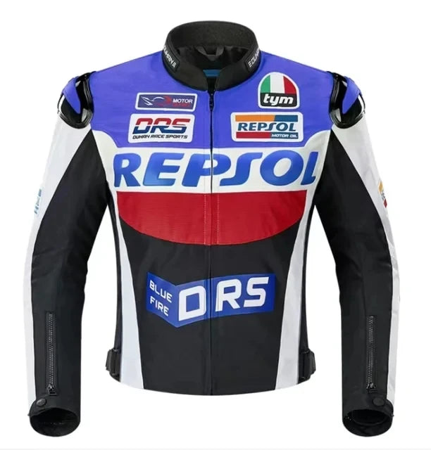 Novo inverno jaqueta de equitação da motocicleta dos homens duhan repsol motocross roupas de 600d oxford jaquetas removível forro quente