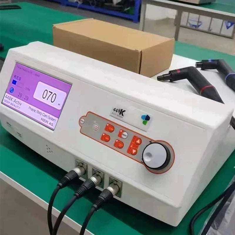 Sistema térmico CET RET Smart Diathermy Machine Indiba Tecar Fisioterapia 448khz ER45 Moldar o corpo