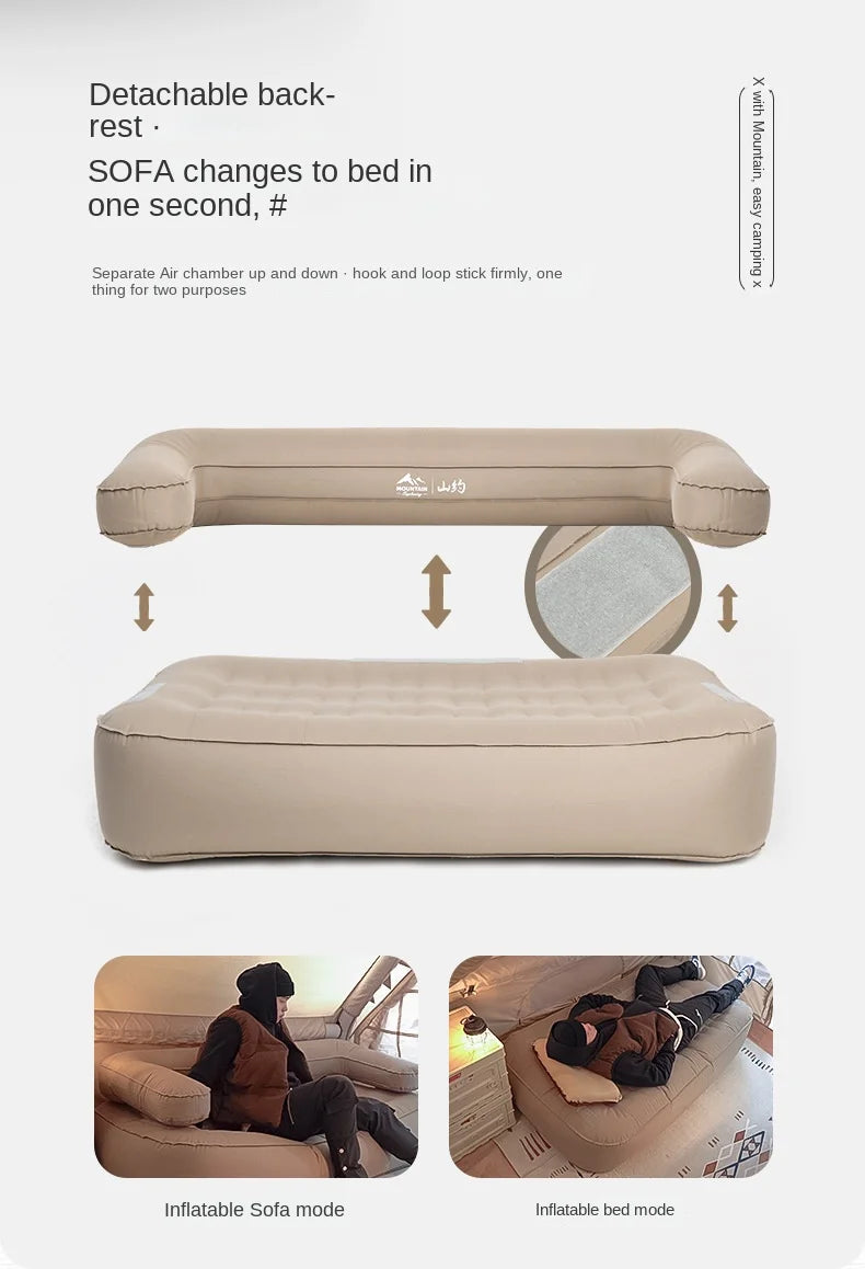 Автоматичний надувний диван відкритий подвійний надувний диван портативний кемпінг кемпінг надувне ліжко ледаче надувне ліжко