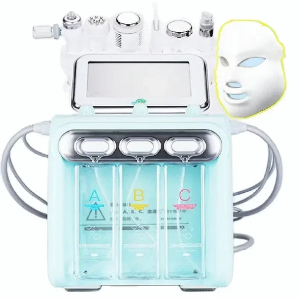 Nova chegada 7 em 1 h2o2 água oxigênio jet peel hidro beleza pele limpeza hidrofacial máquina facial água aqua peeling