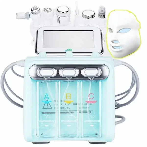 Nueva llegada 7 en 1 H2O2 agua oxígeno Jet Peel Hydro belleza limpieza de la piel máquina hidrofacial máquina Facial agua Aqua Peeling