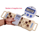 Bola pijat pemanas batu giok germanium listrik dengan ion negatif yang dapat dilipat, tikar pemanas turmalin alami FIR, bantal leher bagian belakang