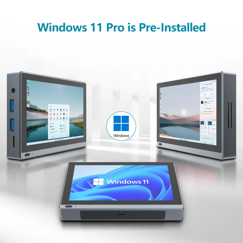 Pro Industrial Windows 11 Tablet Mini PC 5.5 inci Skrin Sentuh Komputer Mini Intel J4125 8GB + 128GB +WIFI 6