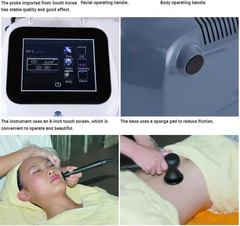 Máquina de terapia de diatermia rf monopolar, uso doméstico, 448khz, levantamento facial, anti-envelhecimento, radiofrequência, equipamento de cuidados com a pele