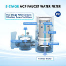 Faucet Tap Water Filter Purifier System, Reduces Lead, Chlorine & Bad Taste NSF Certified 320-Gallon Kitchen