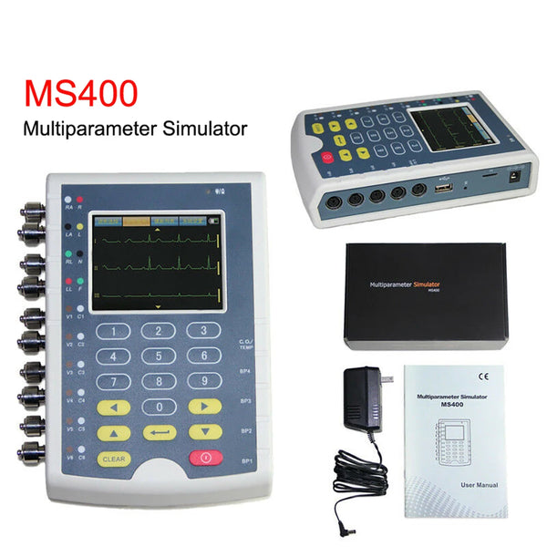 Taşınabilir Contec Touch MS400 Çok Parametreli Hasta Simülatörü EKG Simulato