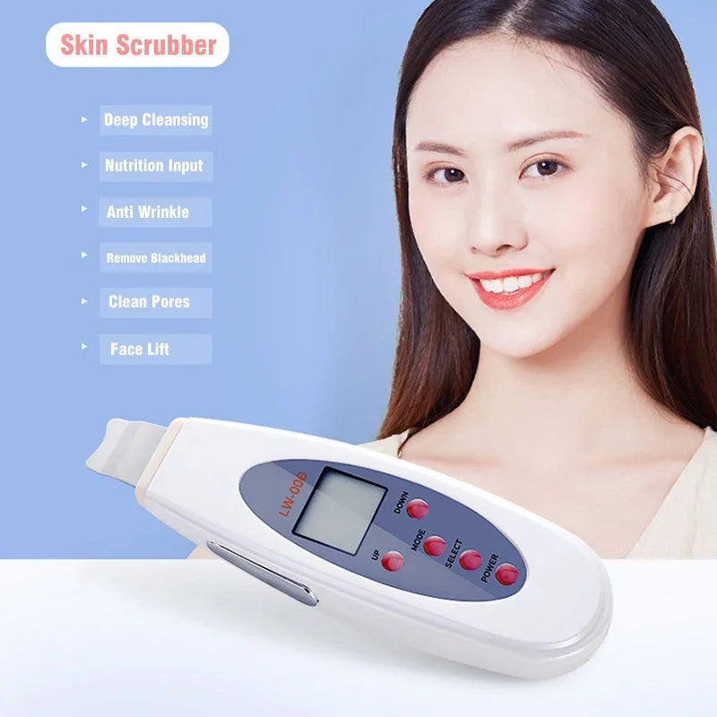 Ultraschall Haut Wäscher Gesichts Reinigung Akne Entfernung Gesichts Poren Reiniger Ultraschall Peeling Clean Tone Lift Schönheit Reinigung Werkzeug