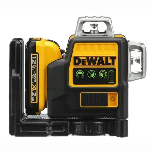 Dewalt DW089LG 12 linii 3 strony * 360 stopni pionowa bateria litowa 12V poziom lasera poziomy zielony miernik na zewnątrz