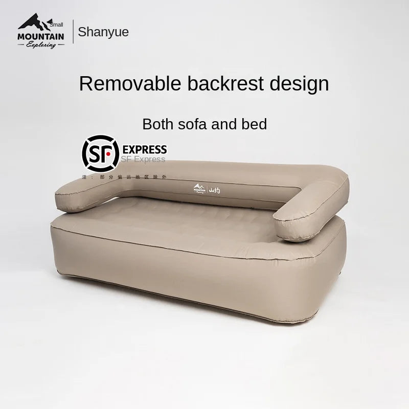Sofa Tiup Otomatis Luar Ruangan Sofa Tiup Ganda Portabel Berkemah Tempat Tidur Udara Tempat Tidur Tiup Malas