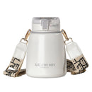 1000ml Insulation Cup Ladies Large Capacity Water Cup Children's Straw Net Red Pot Belly Cup Stainless Steel Water Bottle with Straw