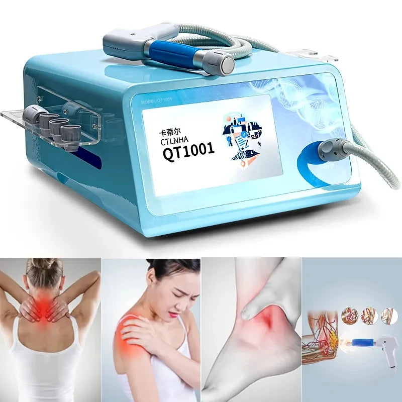 10 Bar Physiotherapy Equipment ED Pneumatic Shockwave Extracorporeal Shock Wave Therapy Device Pain Relief Body Massage Machine