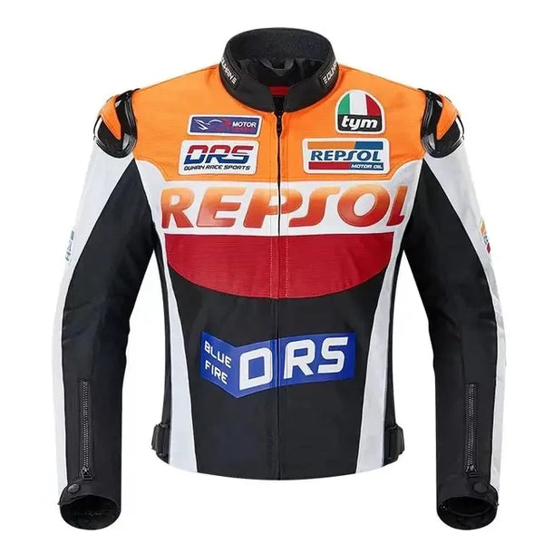 New Winter Men's Motorcycle Riding Jacket DUHAN REPSOL Biker Motocross Clothes of 600D Oxford Jackets Removable Warm lining