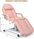 Hydraulische gezichtsbed-massagetafel, multifunctionele 3-delige tattoo-stoel Schoonheidsspecialistebed, verstelbare schoonheidssalon Spa E