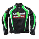 Nuevo abrigo de carreras Kawasaki Motobiker, chaqueta de motocicleta transpirable de malla, traje de carreras anticaída, chaqueta de Motocross con forro extraíble